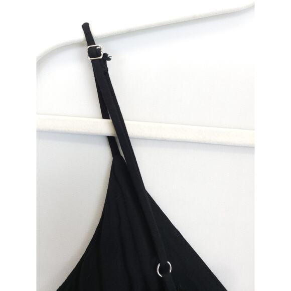 Wild Fable Tiered Short SunDress Adjustable Strap Women XS Flowey Black Causal - Picture 11 of 11